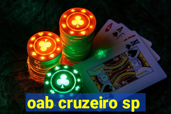 oab cruzeiro sp